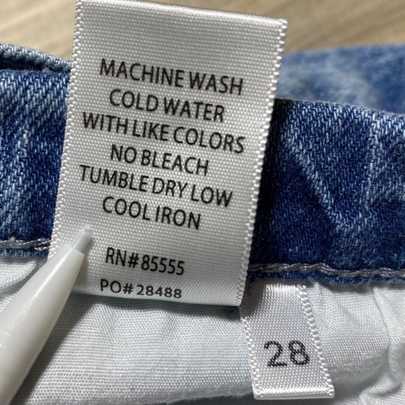 Pistola Womens Nova Relaxed Cut Off High Rise Shorts Size 28 Tulum Blue - Picture 12 of 12